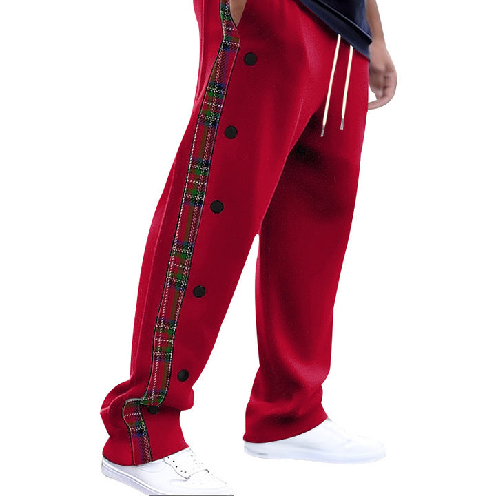 Casual cargo pants for men with snap buttons and trendy pattern Lune London