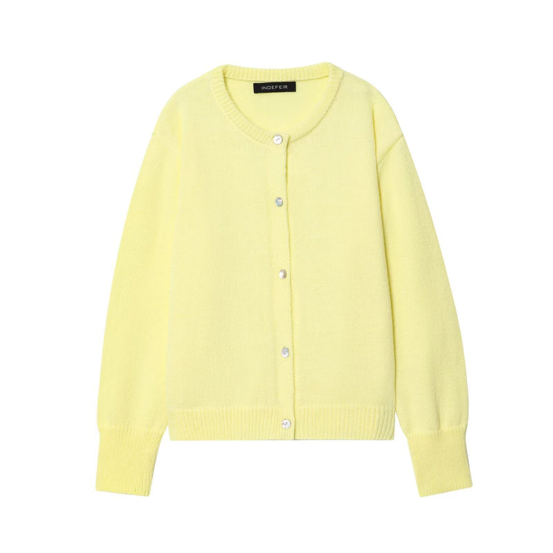 Elegant knit jacket for women with button details Lune London