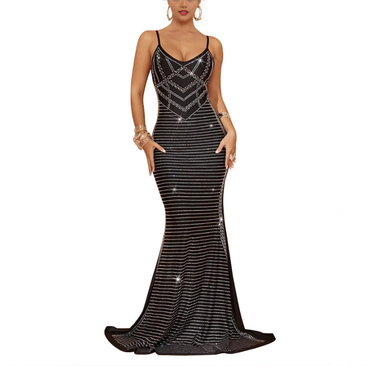 Women Sparkling Sequin Dress Evening Dress Lune London