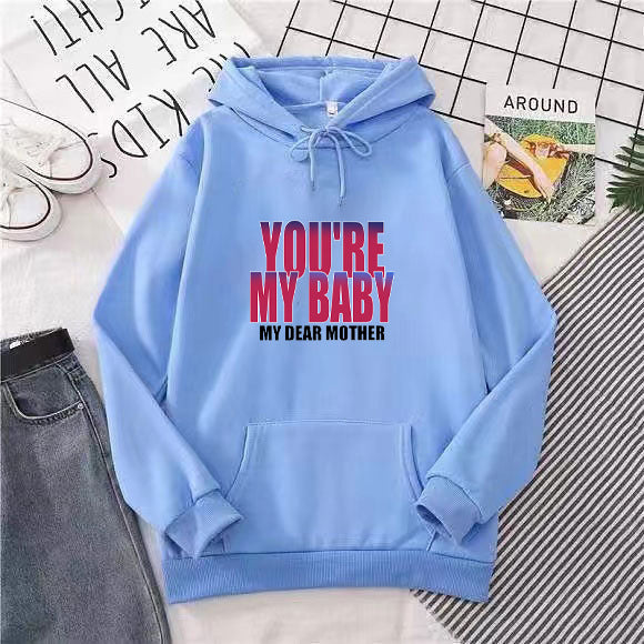 Women's hoodie with humorous lettering Chic & Stil