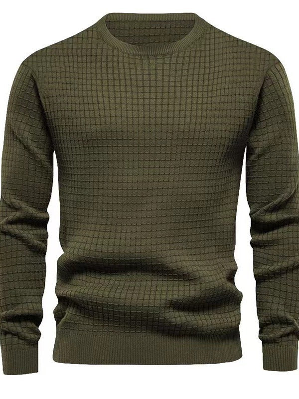 Men's knitted sweater with structured design Lune London