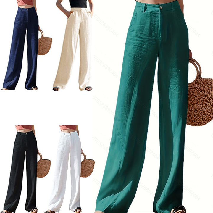 Wide linen pants for women Lune London