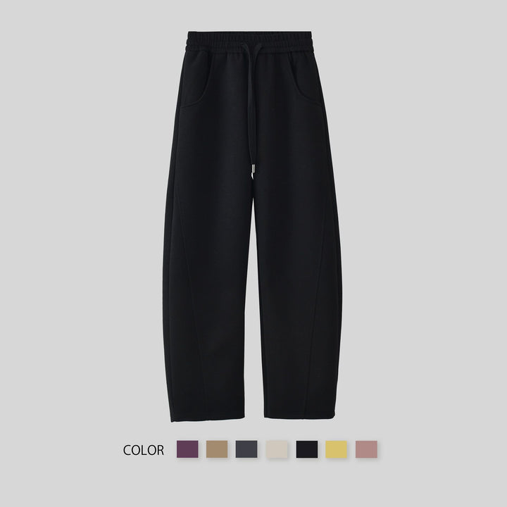 Women's elegant leisure pants with side pockets and elastic waistband Chic & Stil