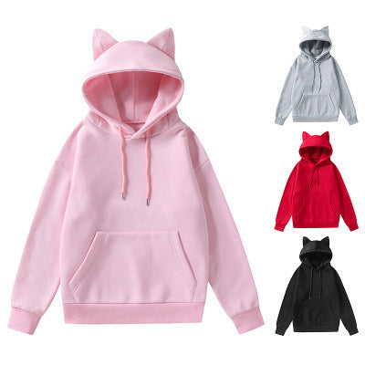 Women's Hoodie with Cat Ears and Soft Lining Lune London