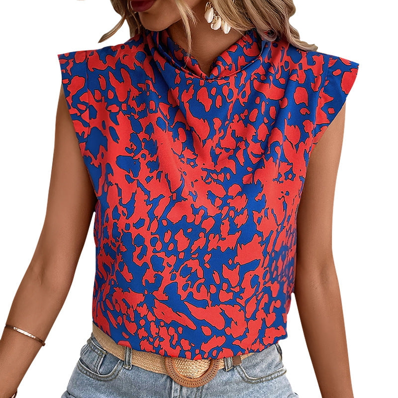 Haut pour femme avec capuche et imprimé animal Chic & Stil