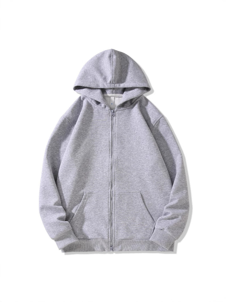 Ladies hoodie jacket with full zip and practical pockets Chic & Stil