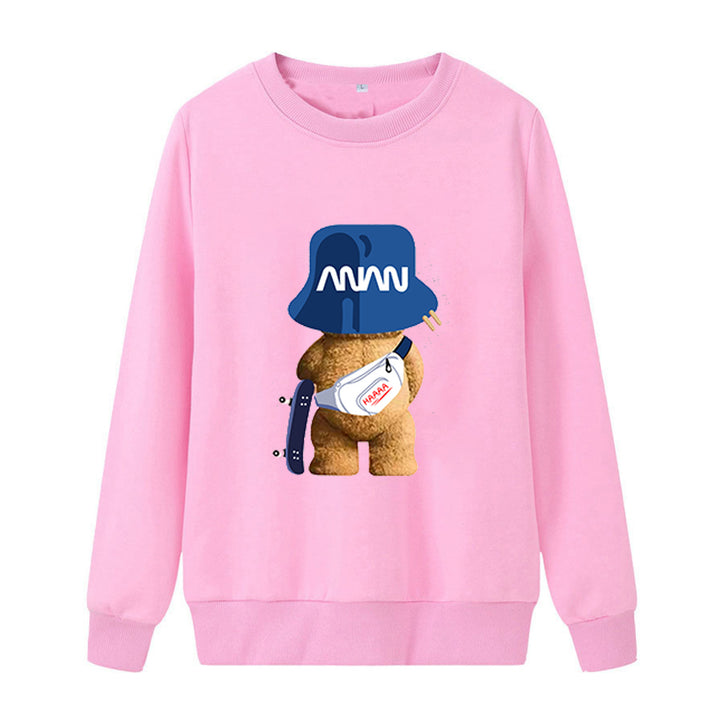 Women casual sweatshirt with playful bear motifs Chic & Stil