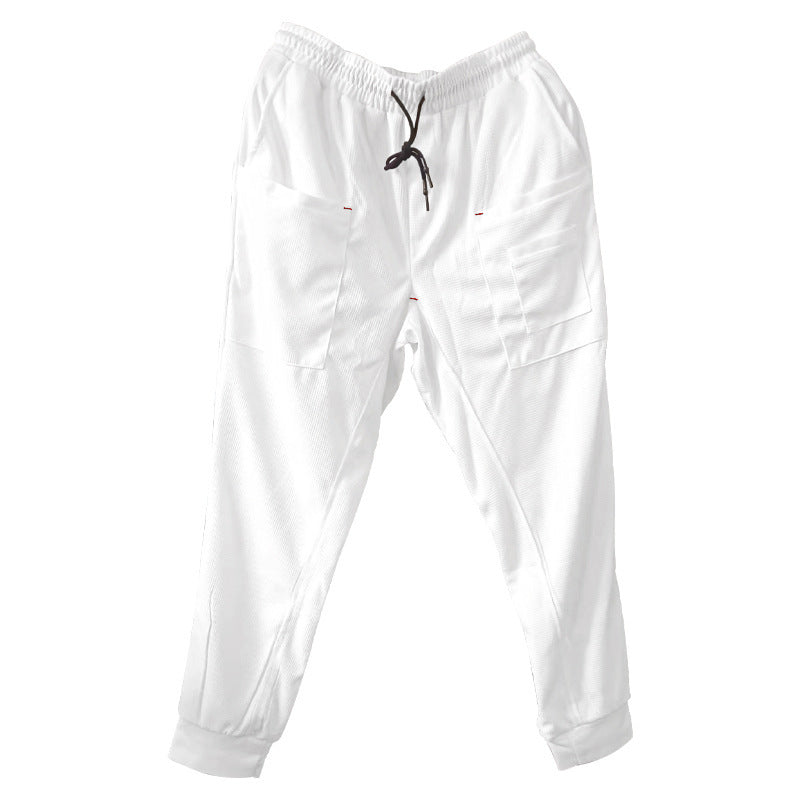 Men's cargo jogger pants with practical side pockets and an elastic waistband Lune London
