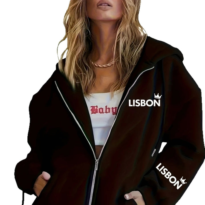 Ladies hoodie jacket casual urban style Lune London