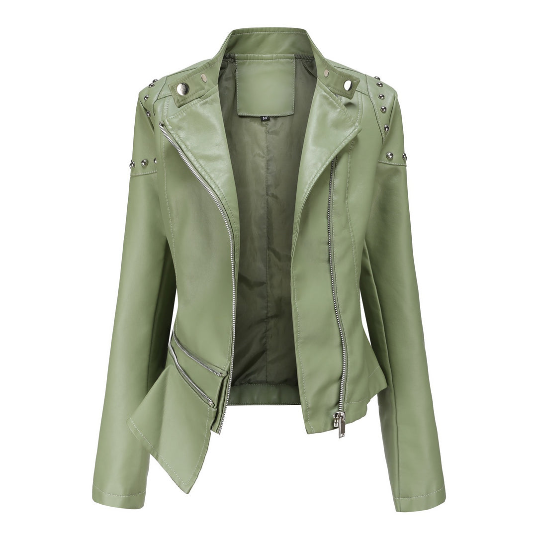Trendy biker jacket for women with stylish details Lune London