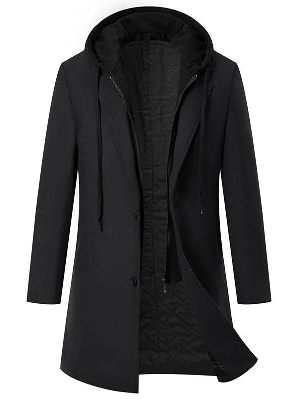 Men's Elegant Coat with Removable Hood and Award-Winning Insulation Lune London
