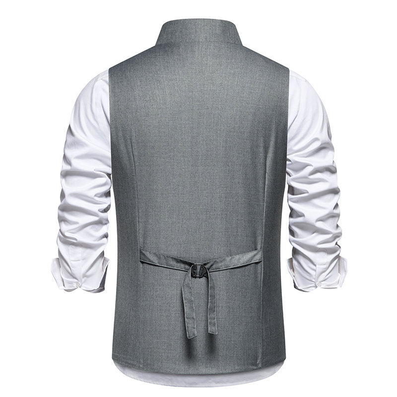 Elegant waistcoat for men with asymmetric collar and modern accents Lune London