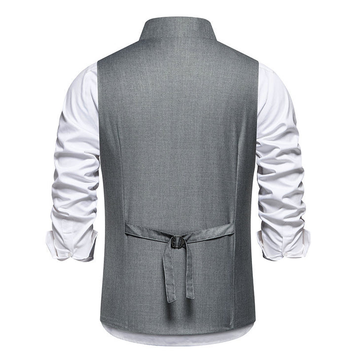 Elegant waistcoat for men with asymmetric collar and modern accents Lune London