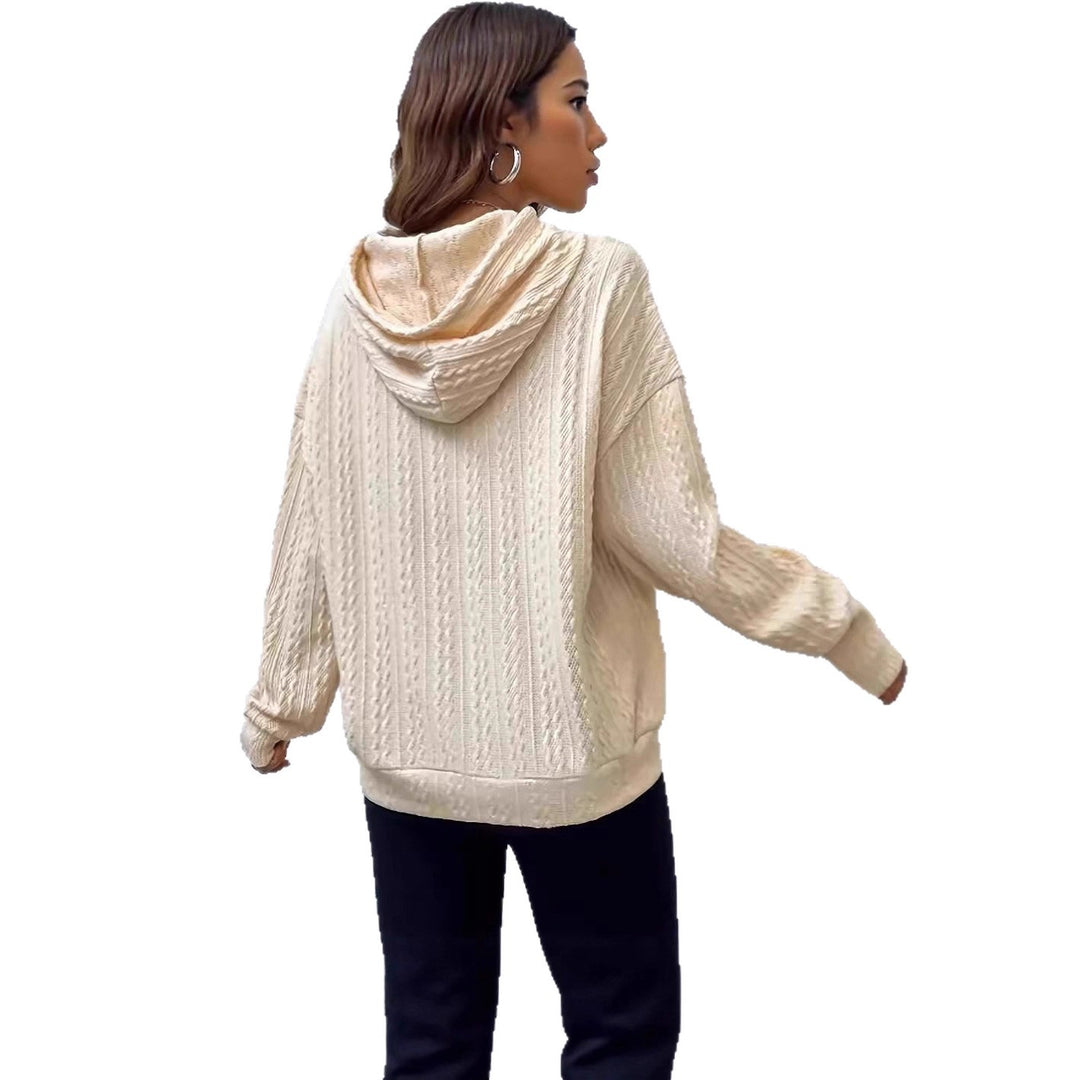 Hoodie pour femmes avec design en tricot texturé et coupe confortable Chic & Stil