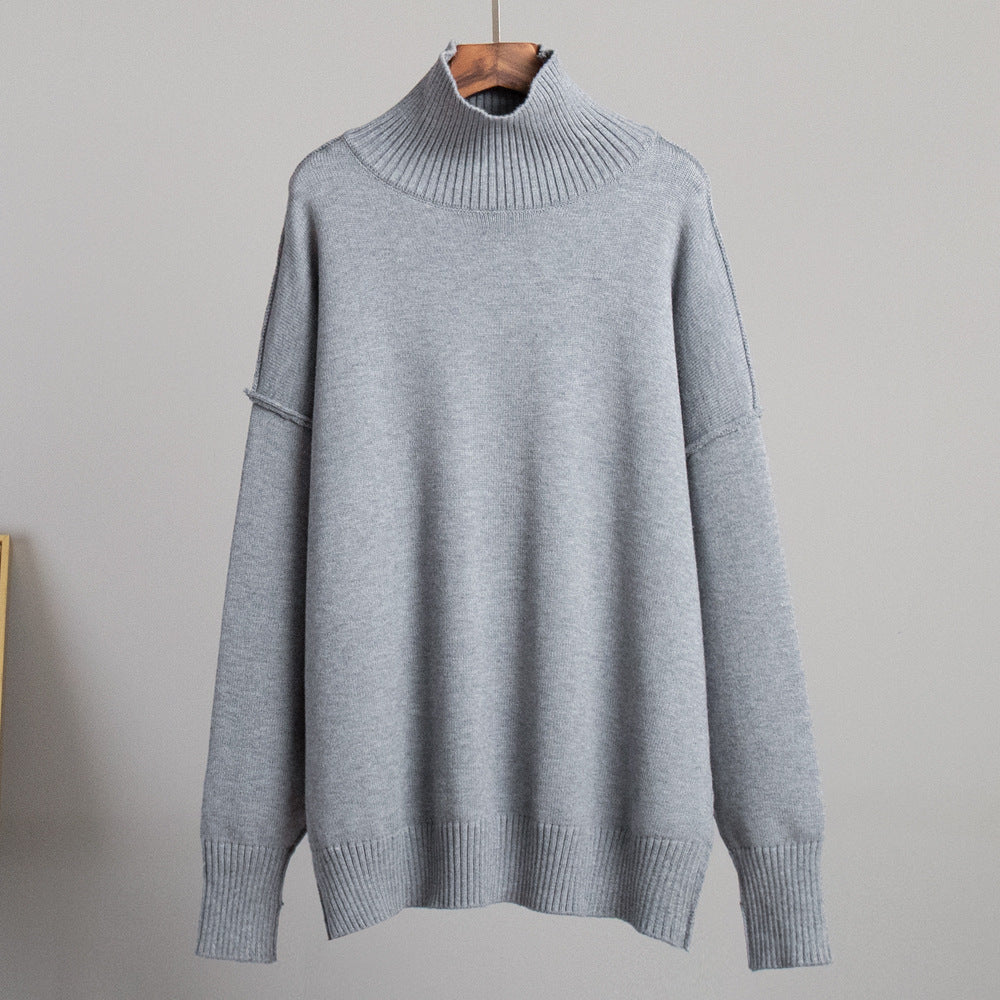 Ladies Trendy Turtleneck Pullover Lune London