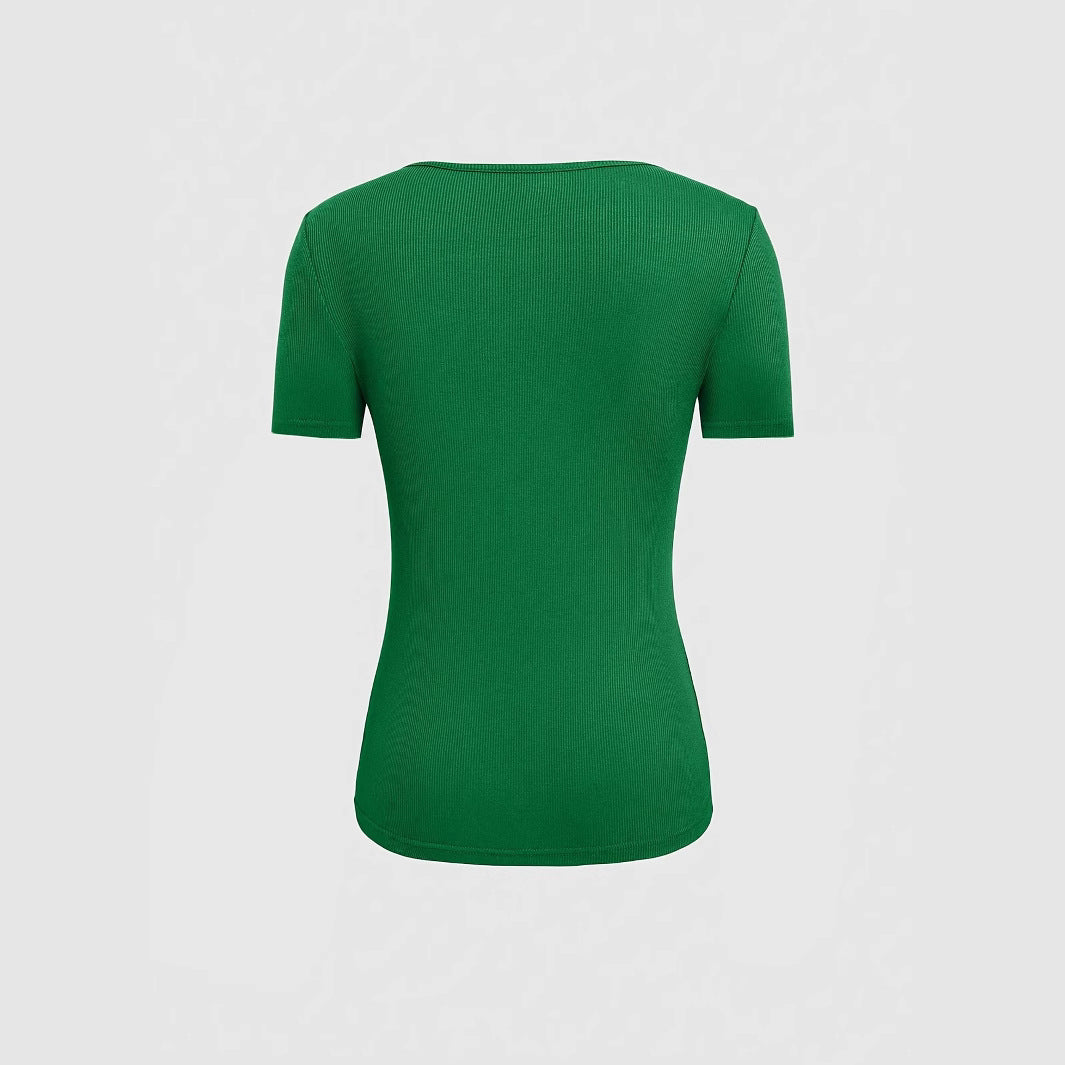 Ladies fitted top with cut-out details Lune London