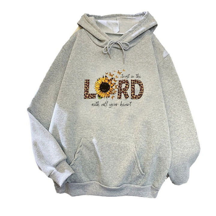 Women's hoodie with inspiring sunflower design Chic & Stil