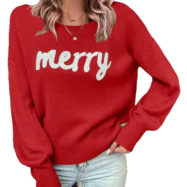 Ladies festive sweater with festive inscription Lune London