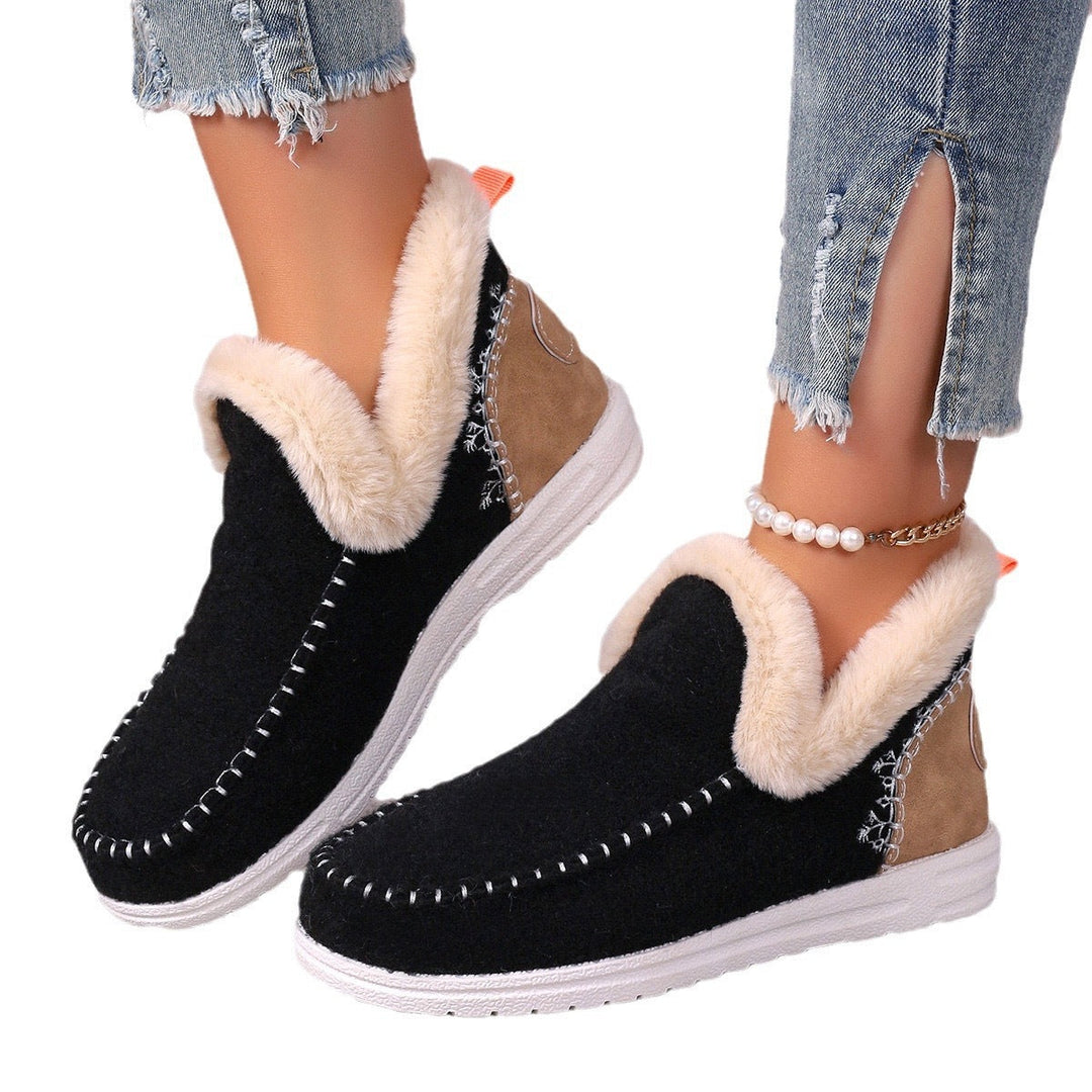 Women’S Fleece-Lined House Slippers with Non-Slip Sole and Comfortable Fit Lune London