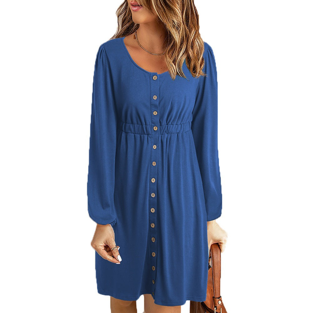 Summer dress for women with fitted cut and long sleeves Lune London