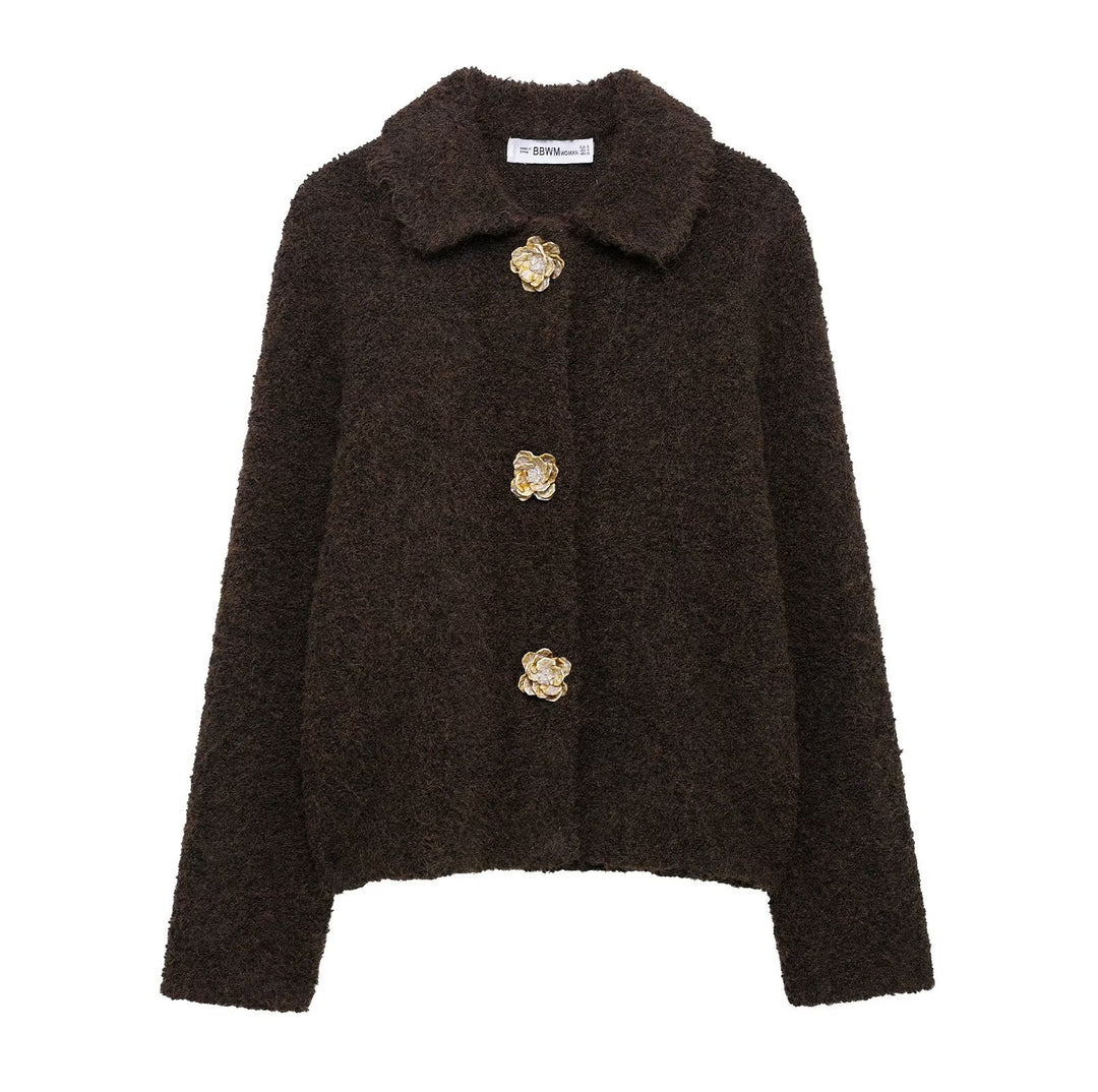 Chef jacket for women with decorative button details Lune London