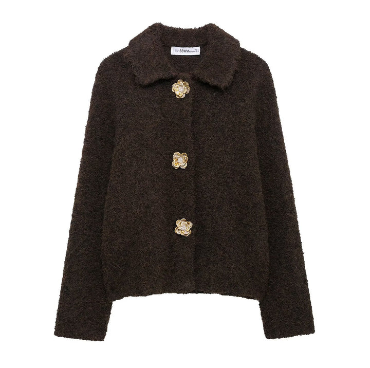 Chef jacket for women with decorative button details Lune London