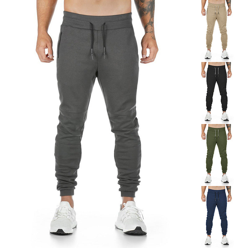 Men's sporty joggers with practical zip pockets and elastic waist Lune London
