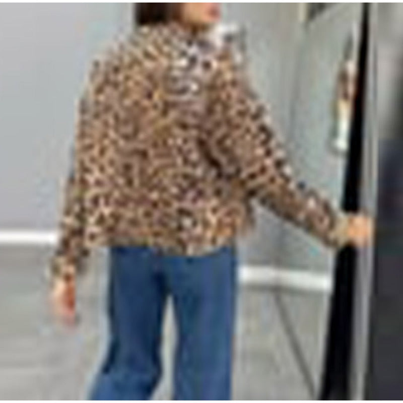 Trendy women's jacket in leopard design Lune London