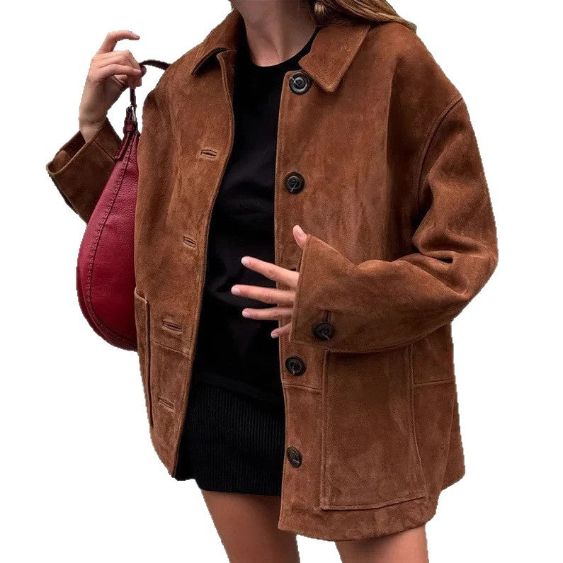 Lune London Casual Women's Suede Jacket