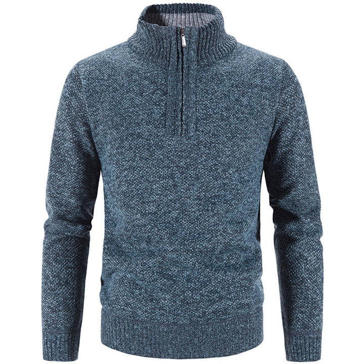 Trendy turtleneck sweater for men with stylish zipper Lune London