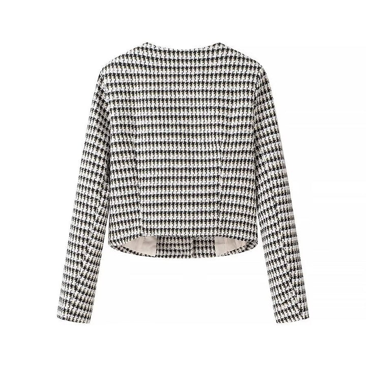 Veste moderne en jacquard pour femmes avec fermeture à boutons et coupe classique Chic & Stil