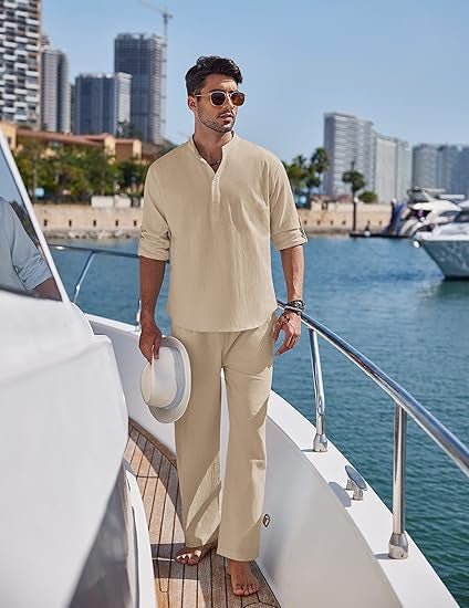 Men's Relaxed Chic Coastal Lounge Set