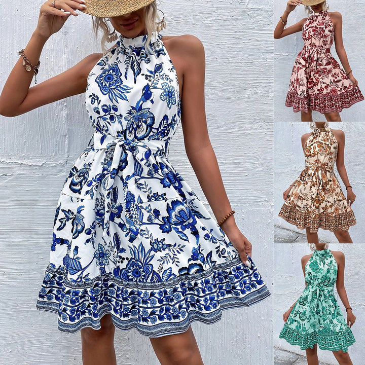 Ladies Flowers Lace Maxi Dress Lune London