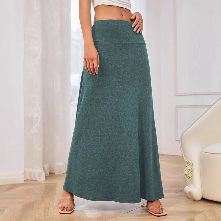 Maxi skirt for women with an elegant A-line and a high waist Lune London
