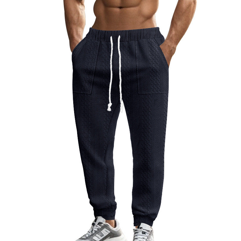 Men's leisure pants with a structured design and practical side pockets Lune London
