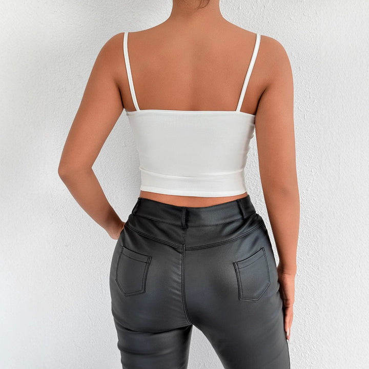 Women's Crop Top with Elegant Ruffle Details Lune London