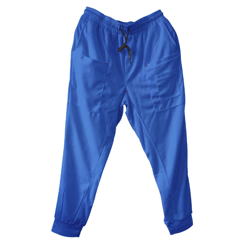 Casual men's jogger pants with practical side pockets and elastic waistband Lune London