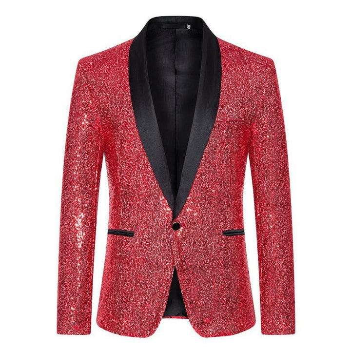 Men's Glamorous Sequin Blazer with Modern Cut Lune London