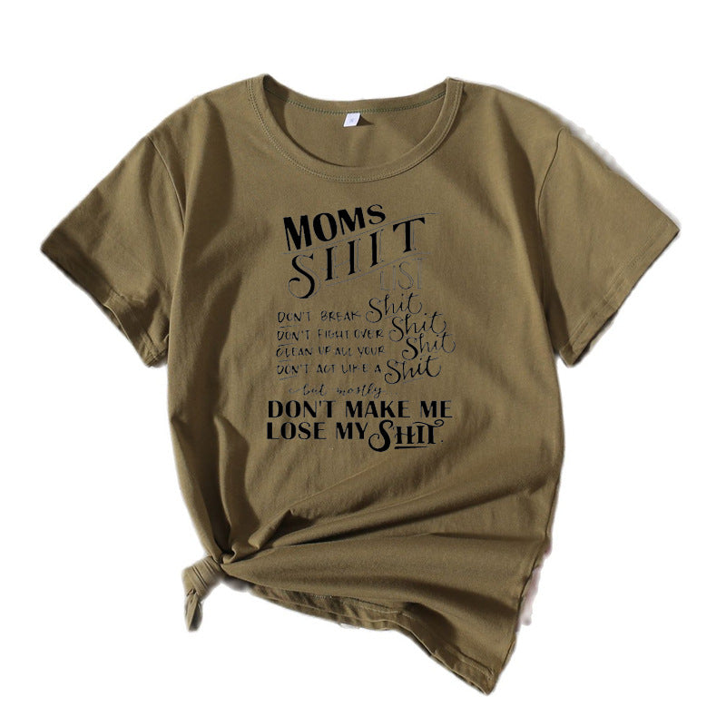 Women Casual Graphic T-shirt Lune London 1751262401