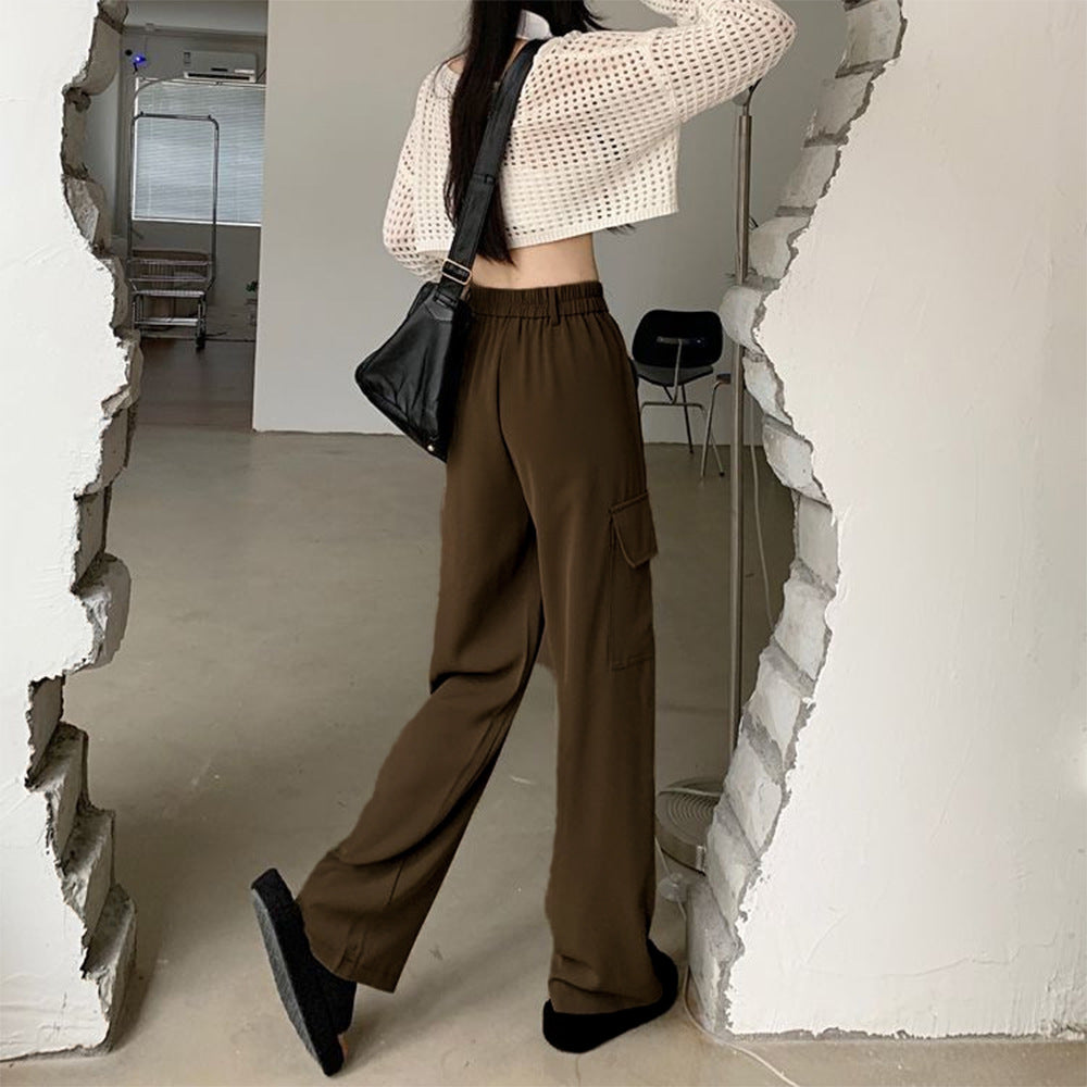Women Elegant Cargo Pants with Wide Cut Chic & Stil
