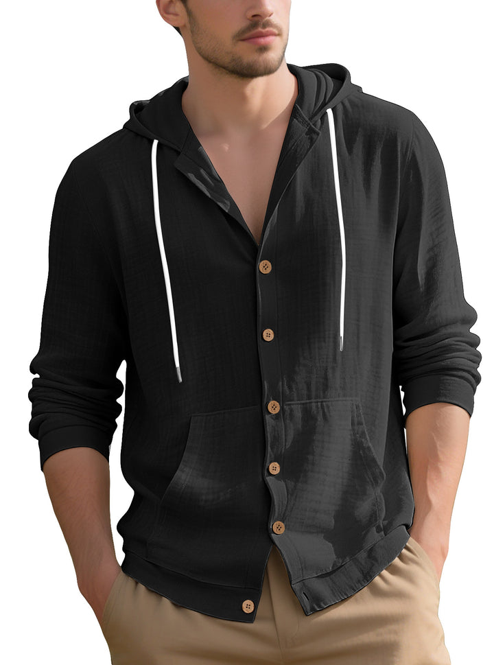 Elegant casual jacket for men with hood and practical pockets Lune London