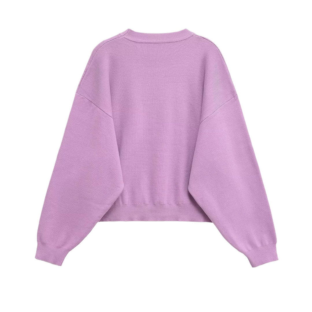 Ladies oversized casual pullover in soft sweat fabric Lune London