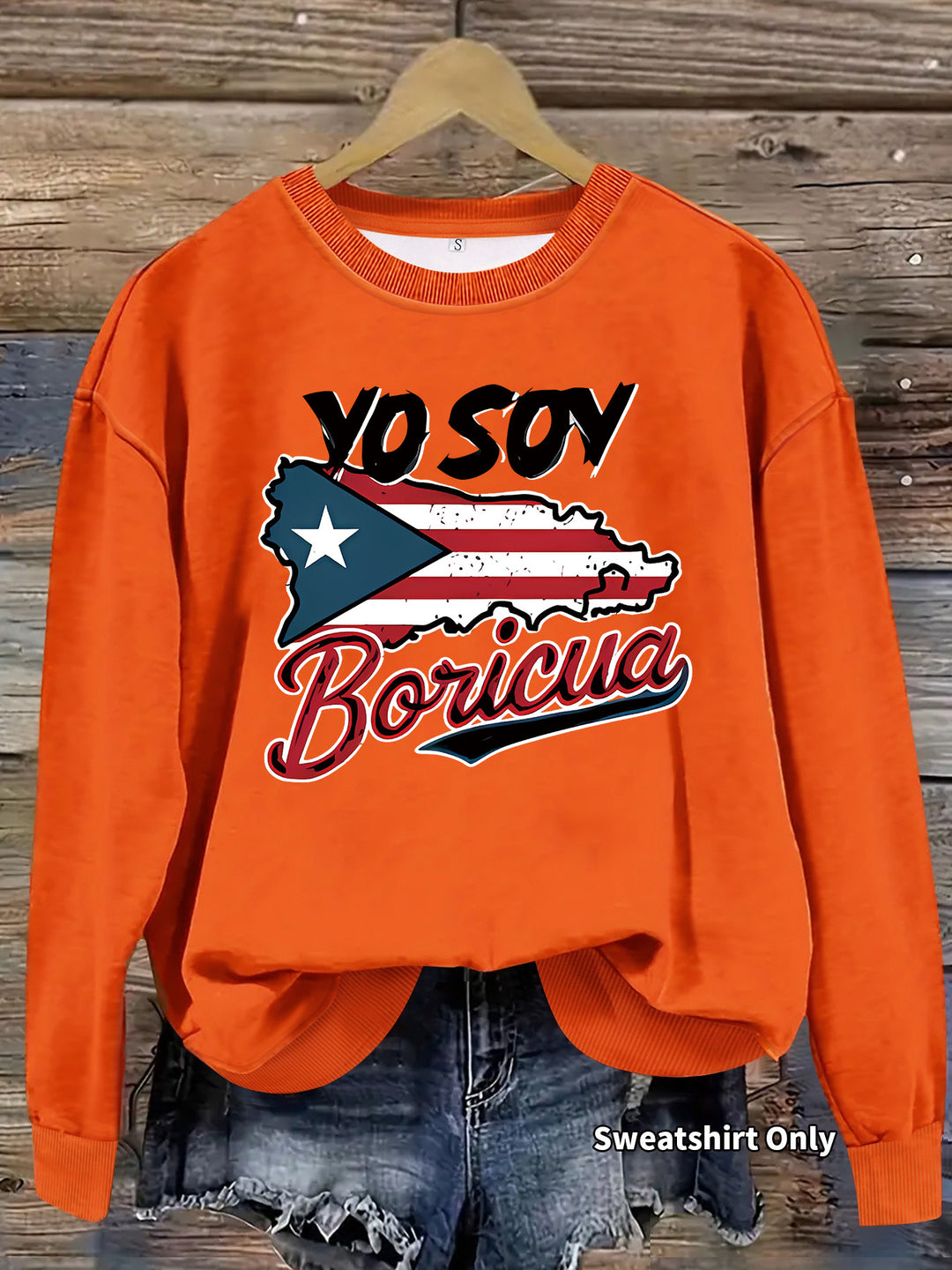 Sweatshirt femme avec design créatif Porto Rico et coupe décontractée Chic & Stil