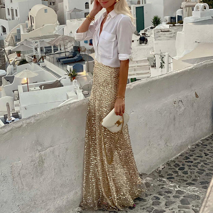 Lune London | Sequin Long Skirt