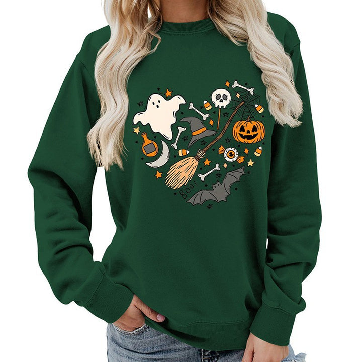 Sweatshirt d'Halloween pour femmes avec design créatif Chic & Stil