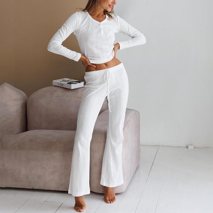 Lune London casual long sleeve top and jogger set for women