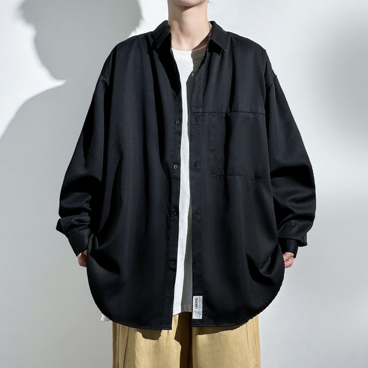 Men's oversized shirt with practical chest pocket Lune London