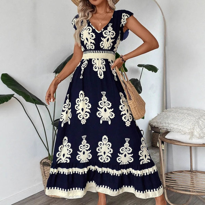 Women Maxi Dress Bohemian Print Lune London