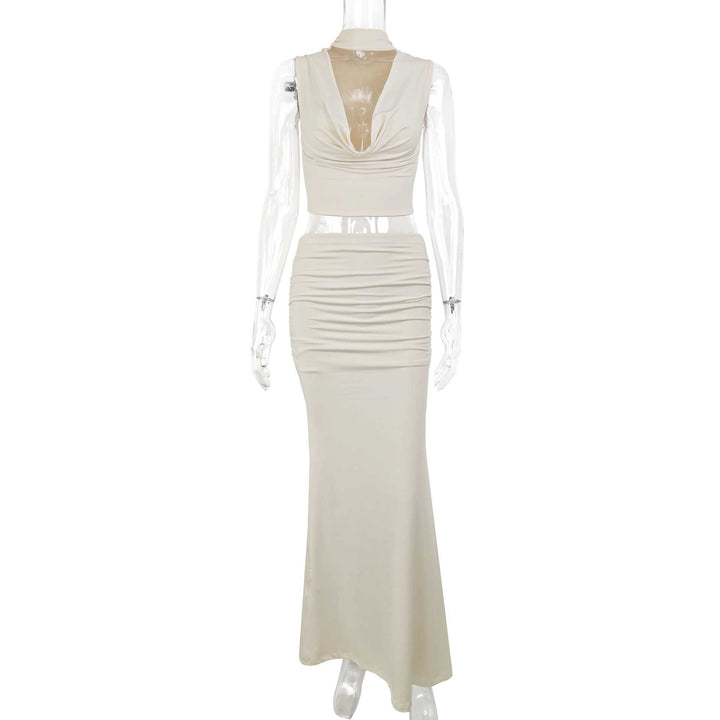 Women's Stylish Set with Chic Top and Long Skirt Lune London