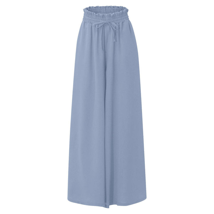 Loose linen pants for women with elastic and side pockets Lune London